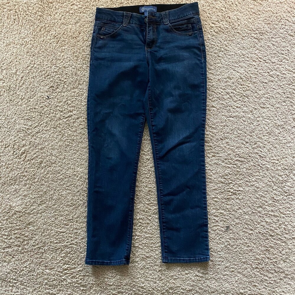 Democracy Women's Petite Ab Solution Straight Leg Jean